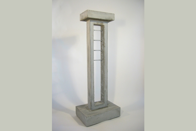 <span style="font-size:14px">LADDER-BACK MEMORY STONE</span><br>S. Westfield<br><br>concrete